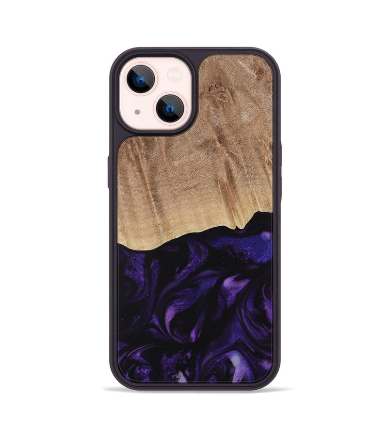 iPhone 14 Wood Phone Case - Jacek (Purple, 730735)