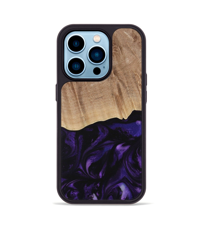 iPhone 14 Pro Wood Phone Case - Jacek (Purple, 730735)