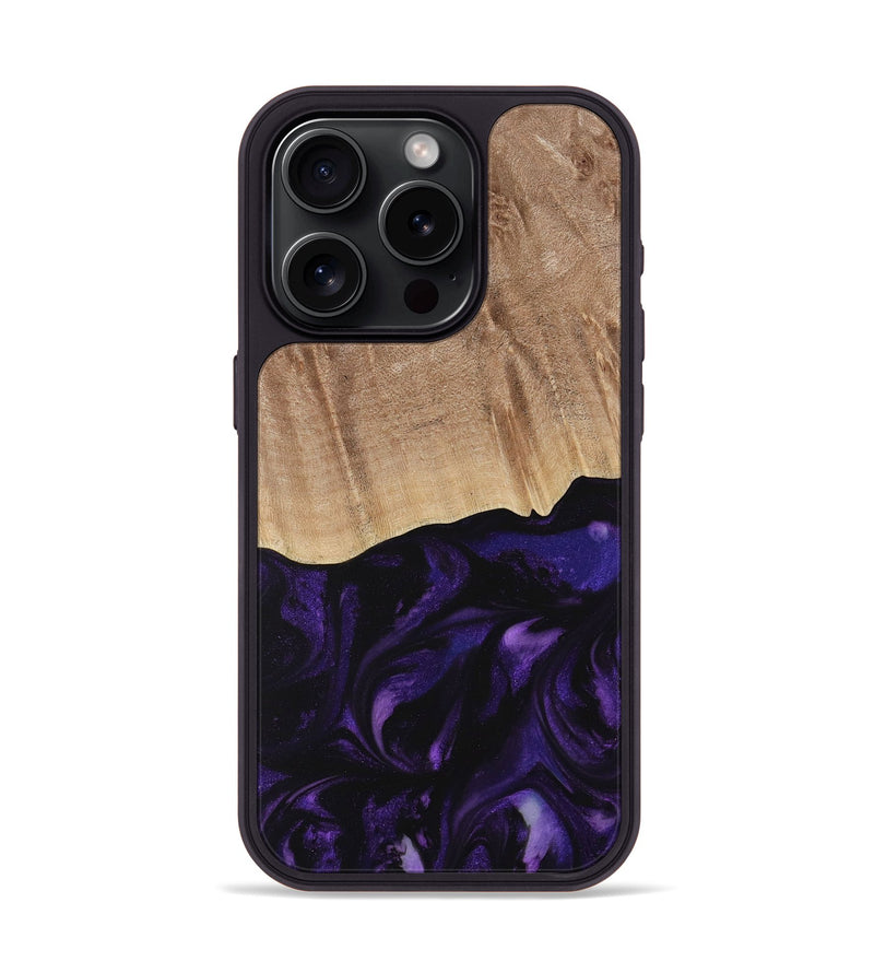 iPhone 15 Pro Wood Phone Case - Jacek (Purple, 730735)