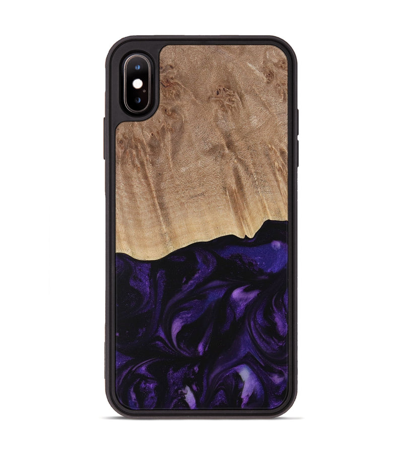 iPhone Xs Max Wood Phone Case - Jacek (Purple, 730735)