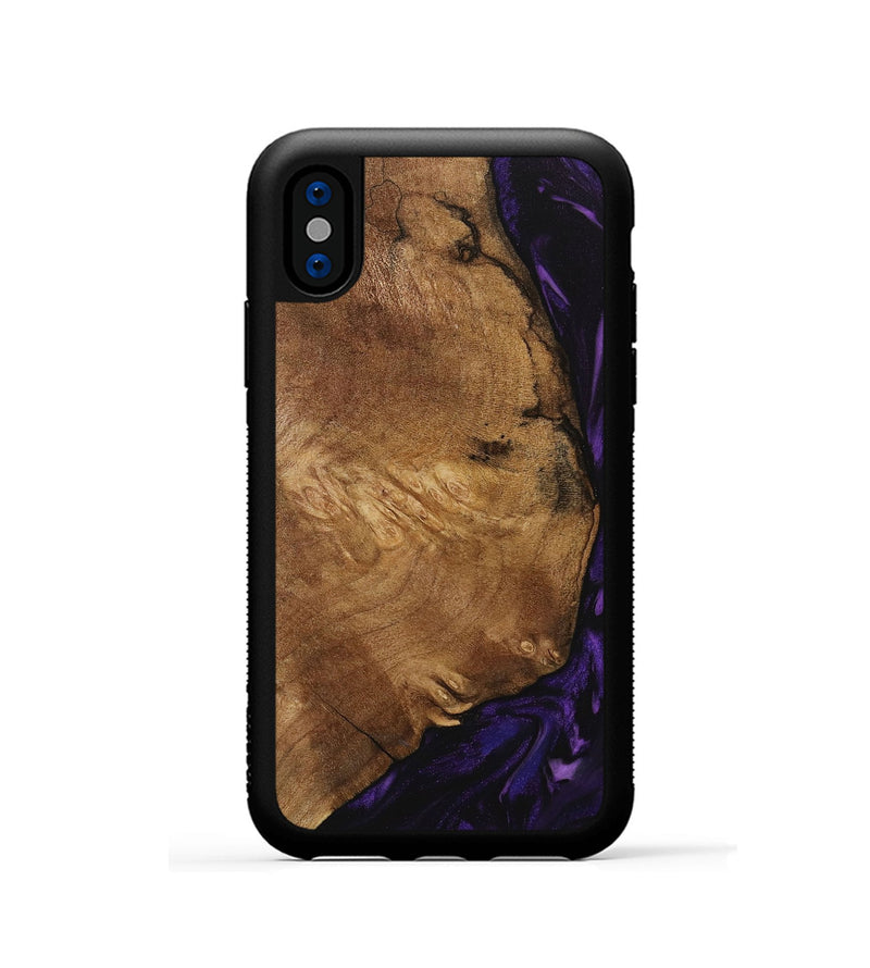 iPhone Xs Wood Phone Case - Paul (Purple, 730740)