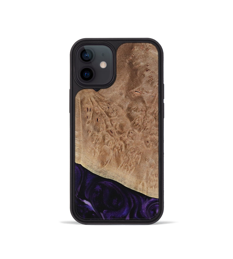 iPhone 12 mini Wood Phone Case - Tansy (Purple, 730741)