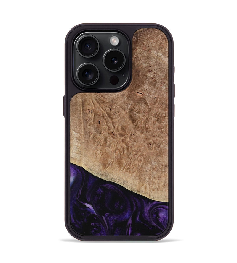 iPhone 15 Pro Wood Phone Case - Tansy (Purple, 730741)