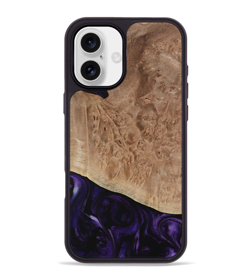 iPhone 16 Plus Wood Phone Case - Tansy (Purple, 730741)