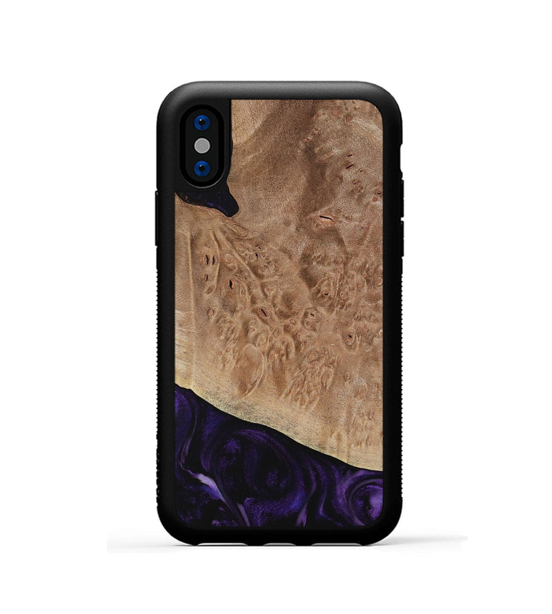 iPhone Xs Wood Phone Case - Tansy (Purple, 730741)