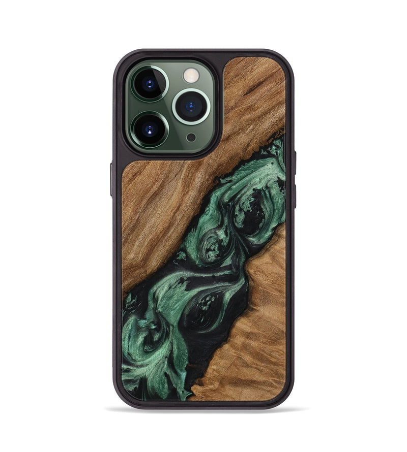 iPhone 13 Pro Wood Phone Case - Flem (Green, 730748)