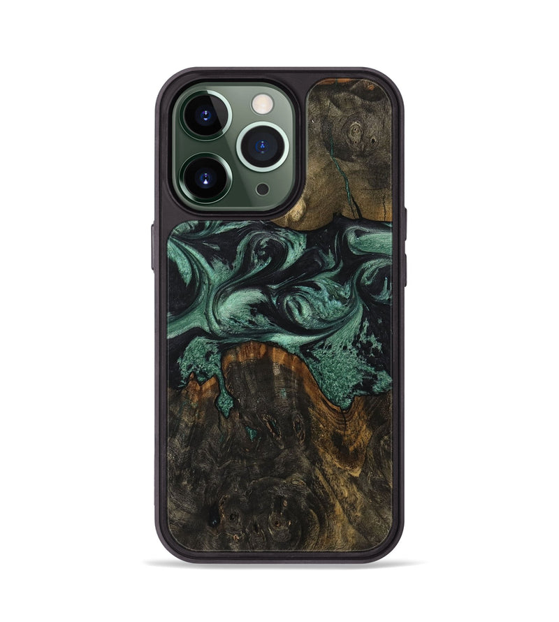 iPhone 13 Pro Wood Phone Case - Gerben (Green, 730749)