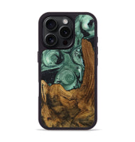 iPhone 16 Pro Wood Phone Case - Teresa (Green, 730754)