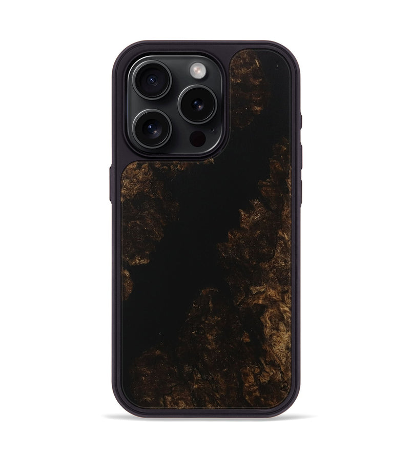 iPhone 15 Pro Wood Phone Case - Pietra (Pure Black, 730760)