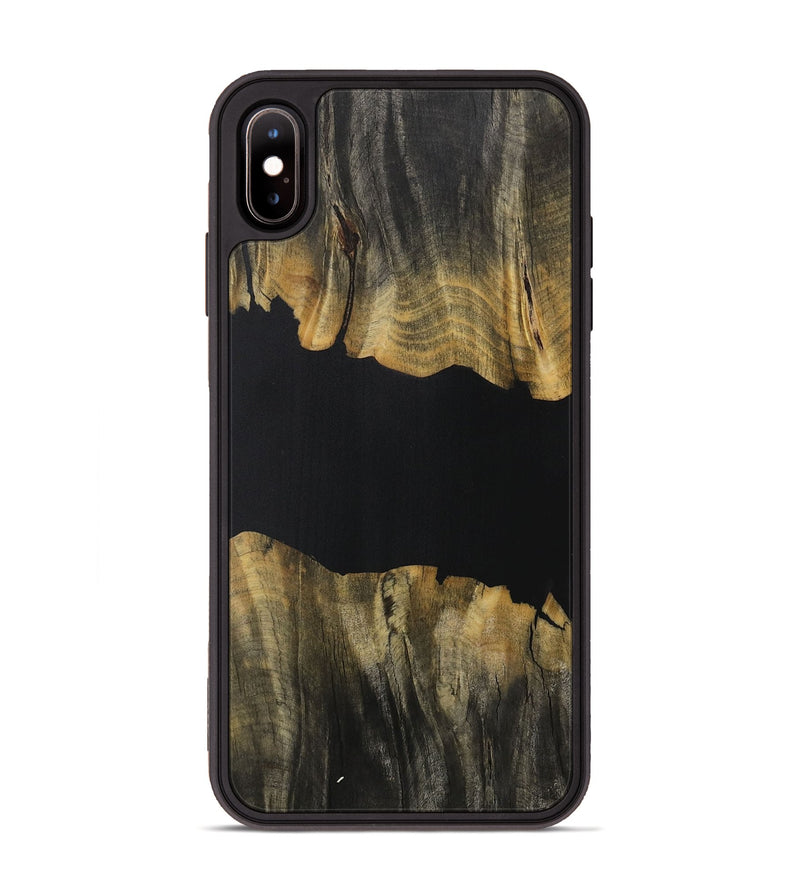 iPhone Xs Max Wood Phone Case - Neala (Pure Black, 730762)