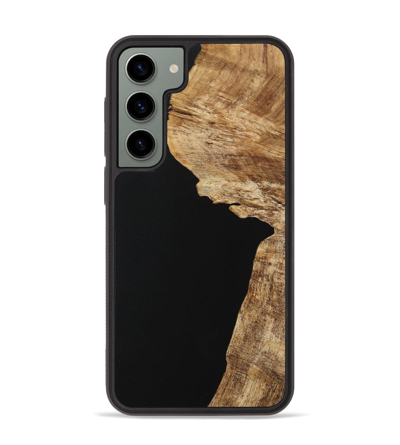 Galaxy S23 Plus Wood Phone Case - Naser (Pure Black, 730763)