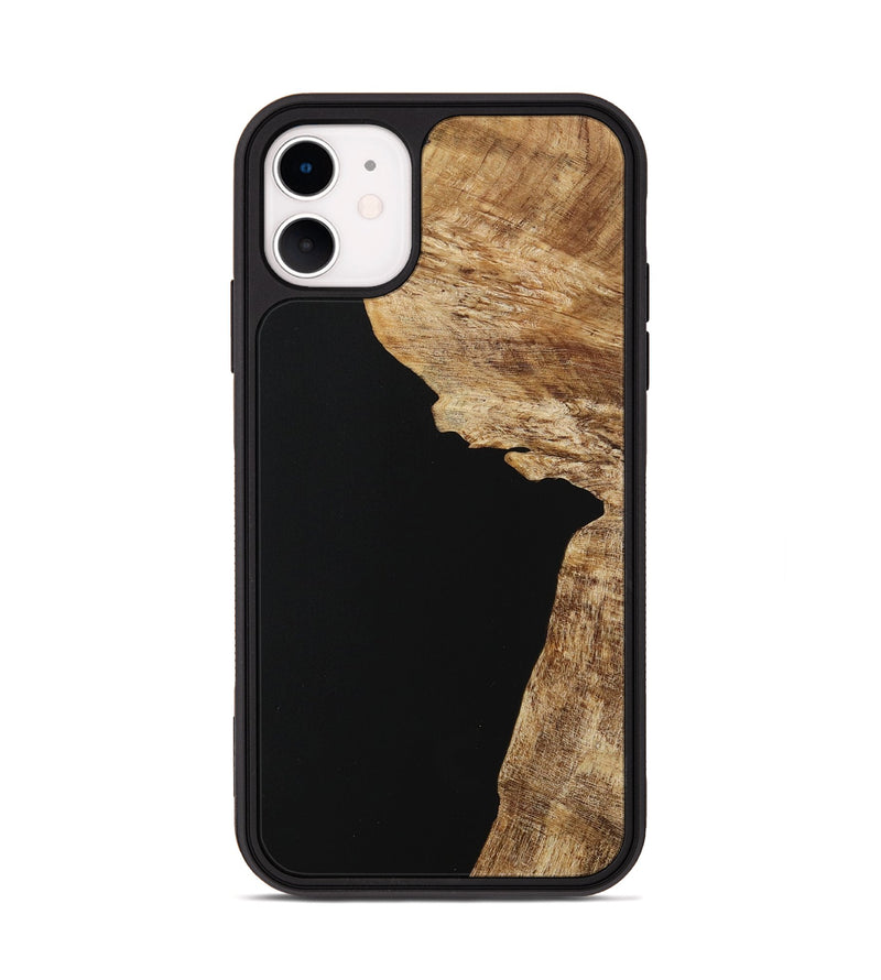 iPhone 11 Wood Phone Case - Naser (Pure Black, 730763)