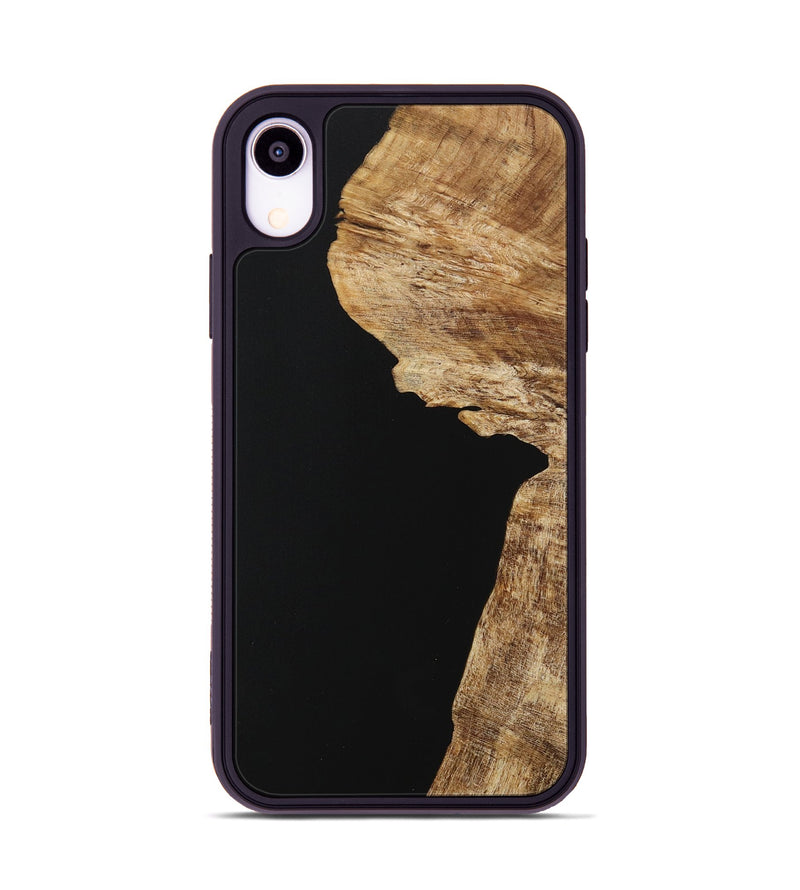 iPhone Xr Wood Phone Case - Naser (Pure Black, 730763)