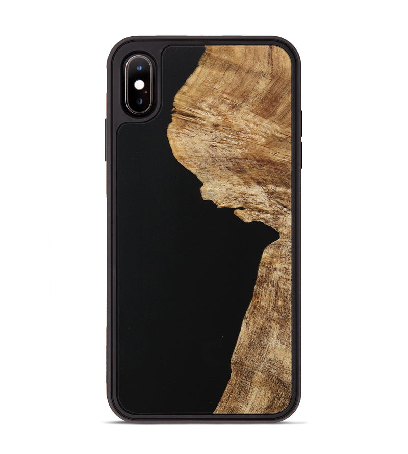 iPhone Xs Max Wood Phone Case - Naser (Pure Black, 730763)