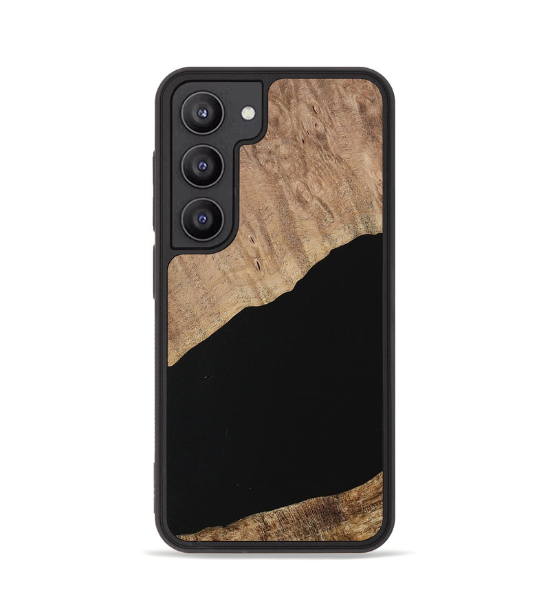 Galaxy S23 Wood Phone Case - Illya (Pure Black, 730764)