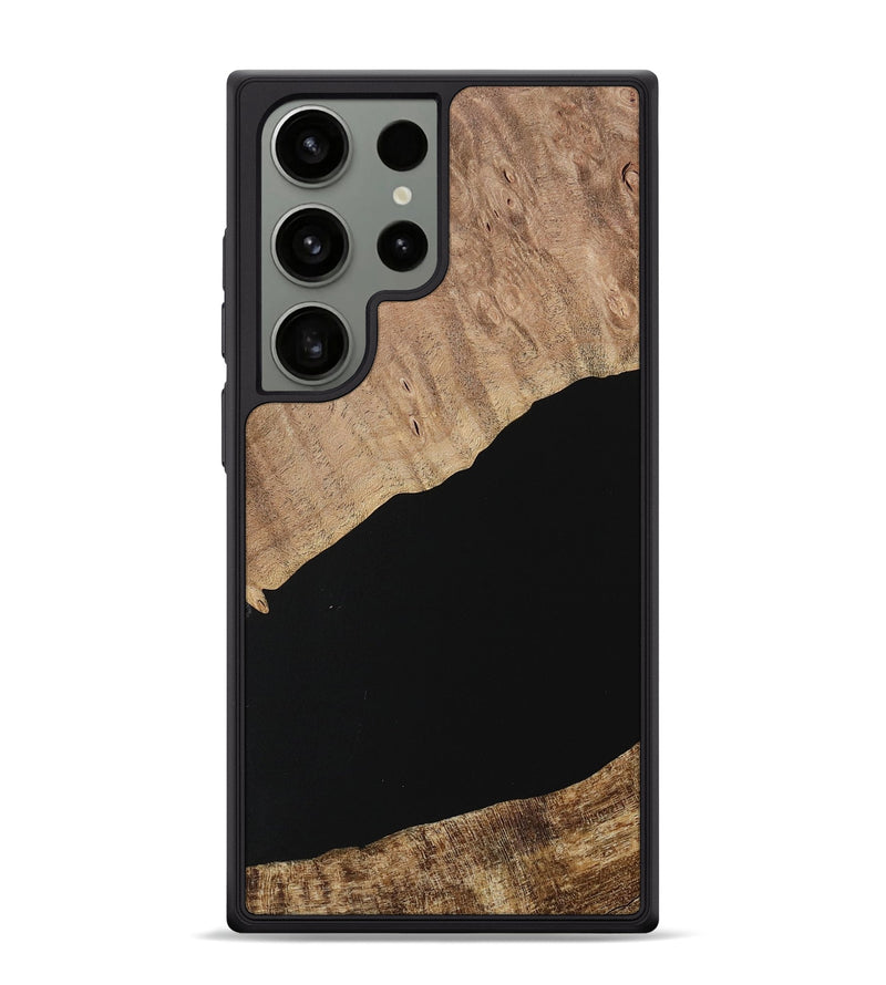 Galaxy S24 Ultra Wood Phone Case - Illya (Pure Black, 730764)