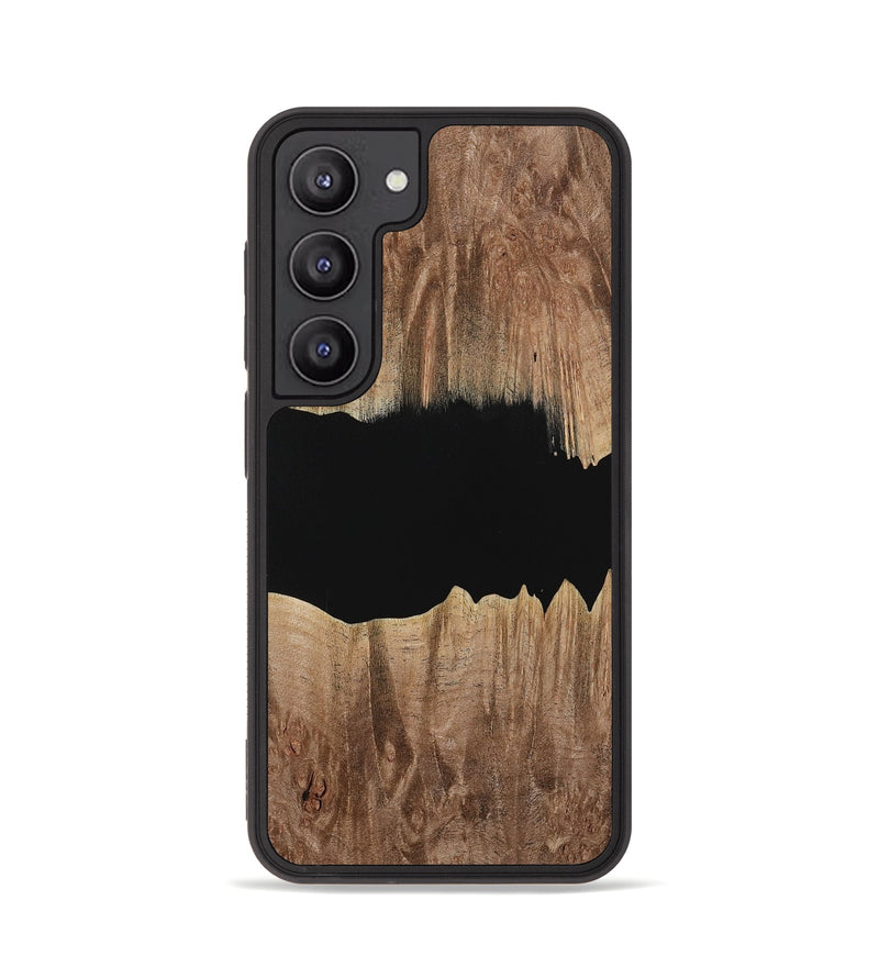 Galaxy S23 Wood Phone Case - Electa (Pure Black, 730765)