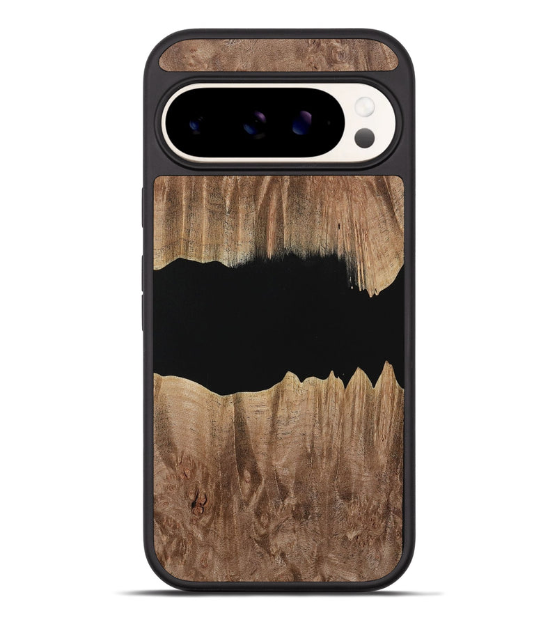 Pixel 9 Pro XL Wood Phone Case - Electa (Pure Black, 730765)