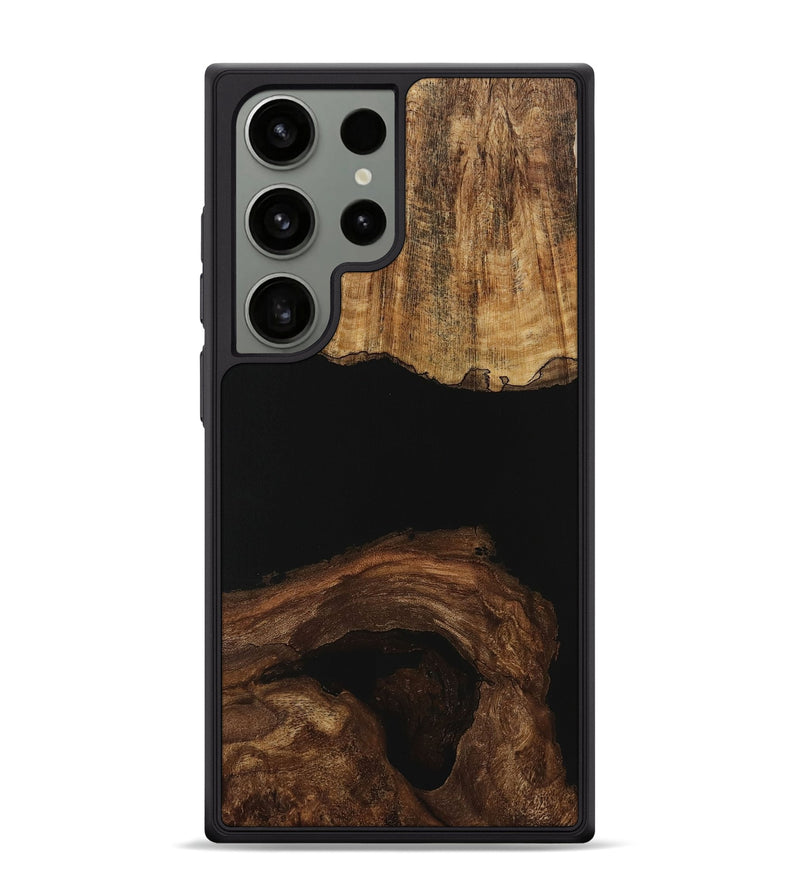 Galaxy S24 Ultra Wood Phone Case - Kaitlyn (Pure Black, 730767)