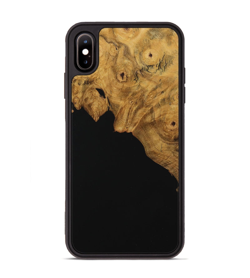 iPhone Xs Max Wood Phone Case - Erla (Pure Black, 730768)