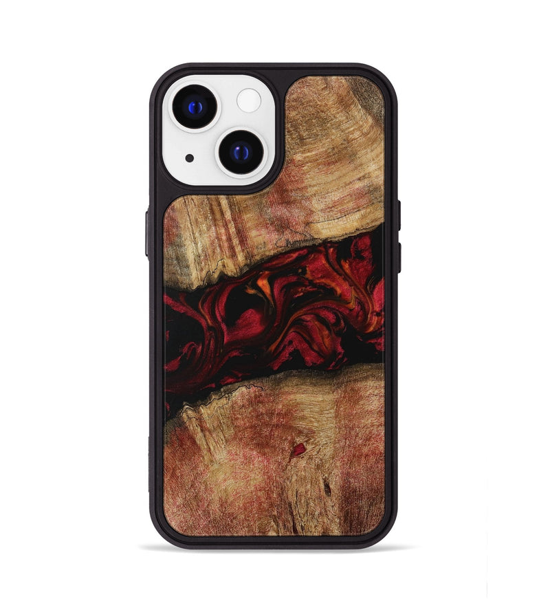 iPhone 13 Wood Phone Case - Mercy (Red, 730772)