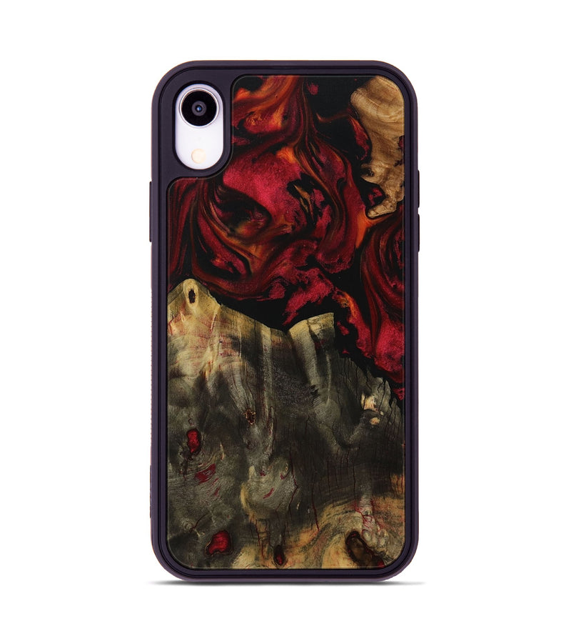 iPhone Xr Wood Phone Case - Liuka (Red, 730773)