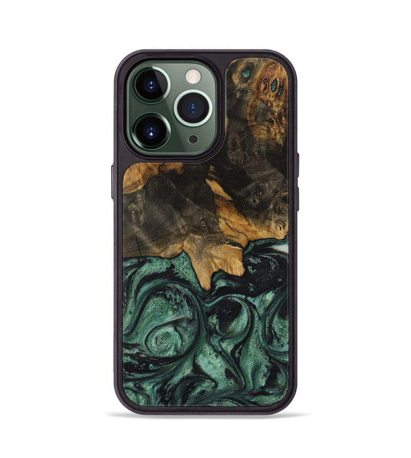 iPhone 13 Pro Wood Phone Case - Jones (Green, 730779)