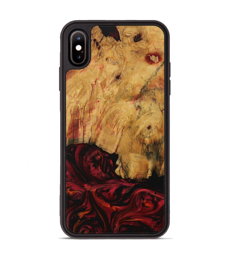 iPhone Xs Max Wood Phone Case - Paqs (Red, 730782)