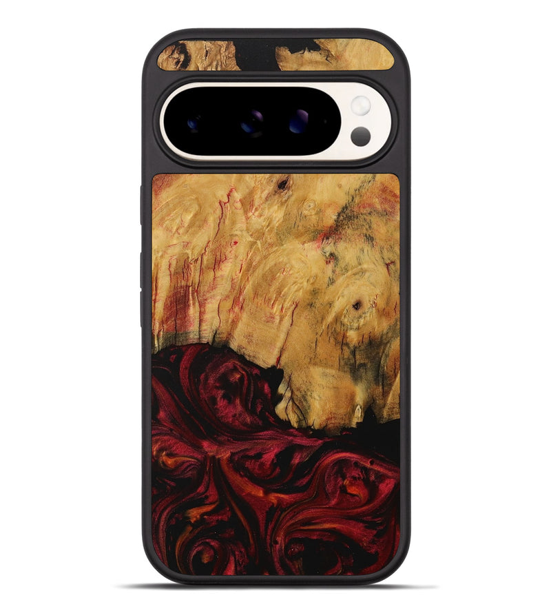 Pixel 9 Pro XL Wood Phone Case - Paqs (Red, 730782)