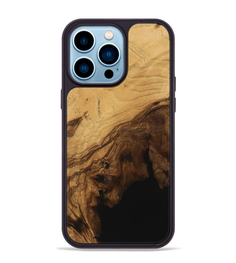 iPhone 14 Pro Max Wood Phone Case - Junette (Wood Burl, 730783)