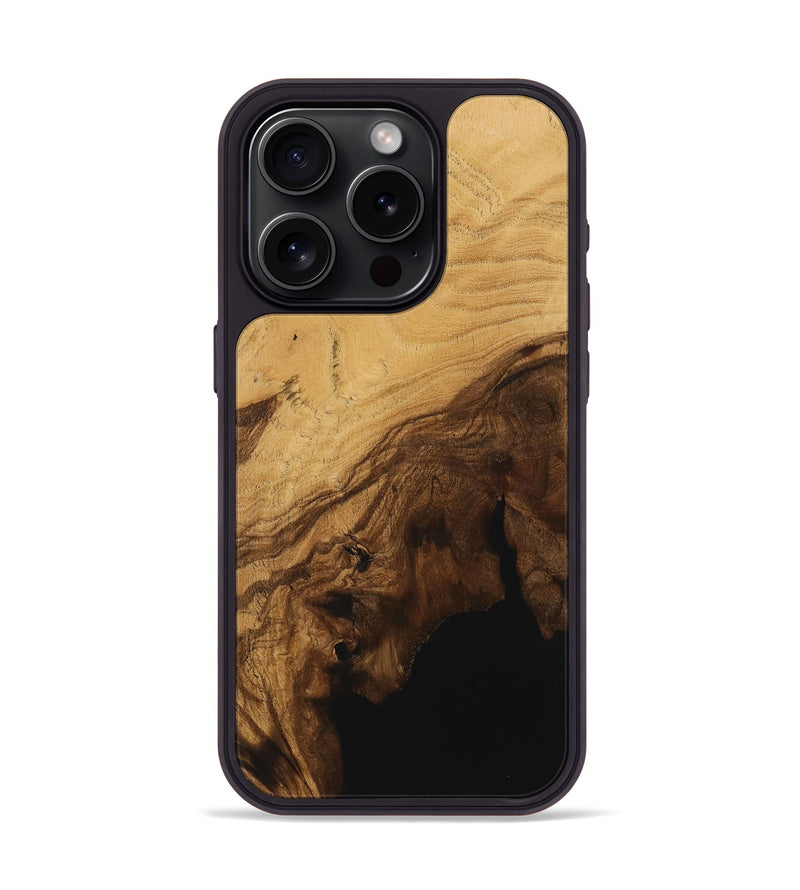 iPhone 15 Pro Wood Phone Case - Junette (Wood Burl, 730783)