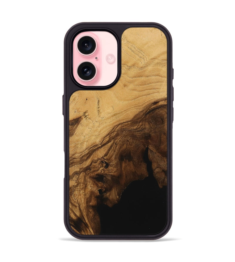 iPhone 16 Wood Phone Case - Junette (Wood Burl, 730783)