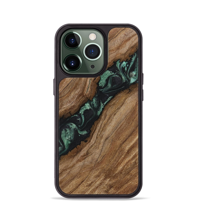 iPhone 13 Pro Wood Phone Case - Vander (Green, 730788)