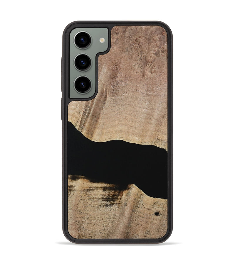 Galaxy S23 Plus Wood Phone Case - Franza (Pure Black, 730798)