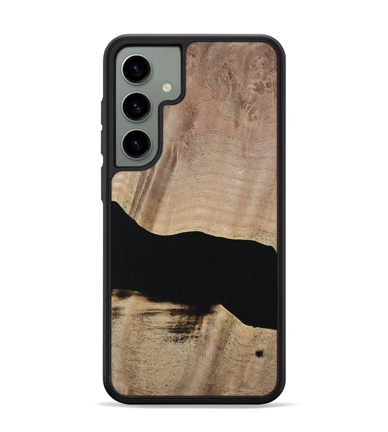 Galaxy S24 Plus Wood Phone Case - Franza (Pure Black, 730798)