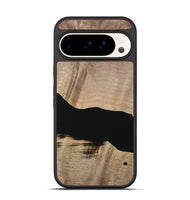 Pixel 9 Wood Phone Case - Franza (Pure Black, 730798)