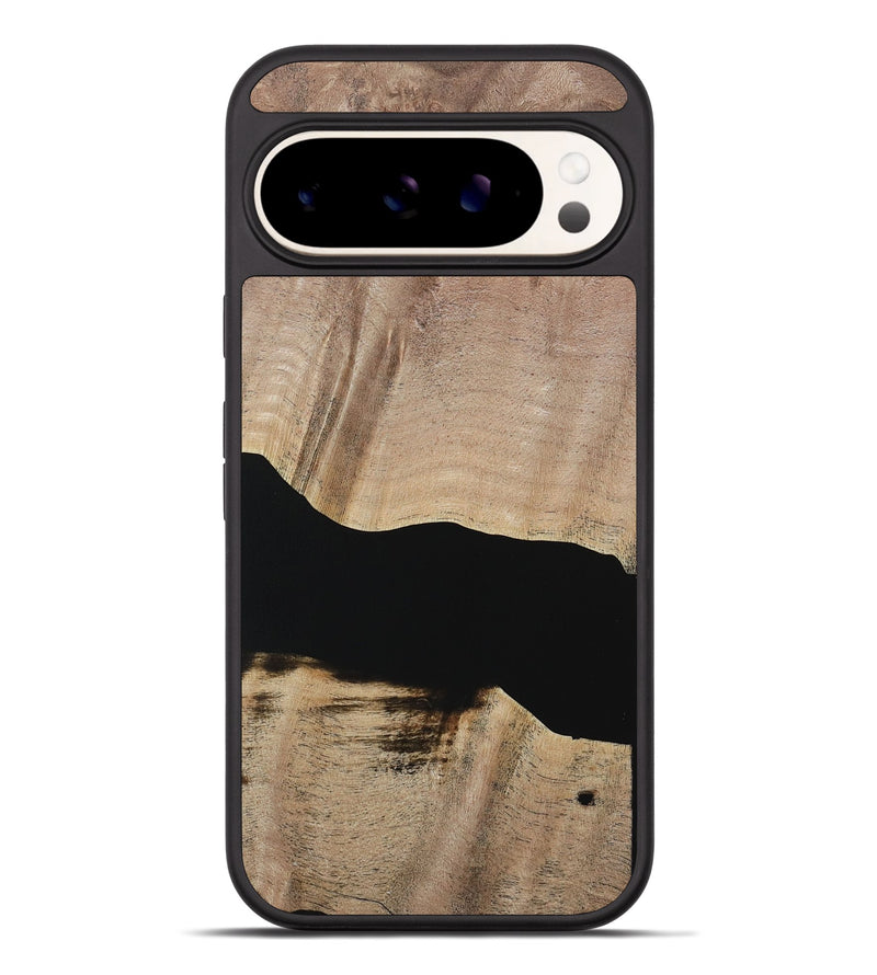 Pixel 9 Pro XL Wood Phone Case - Franza (Pure Black, 730798)