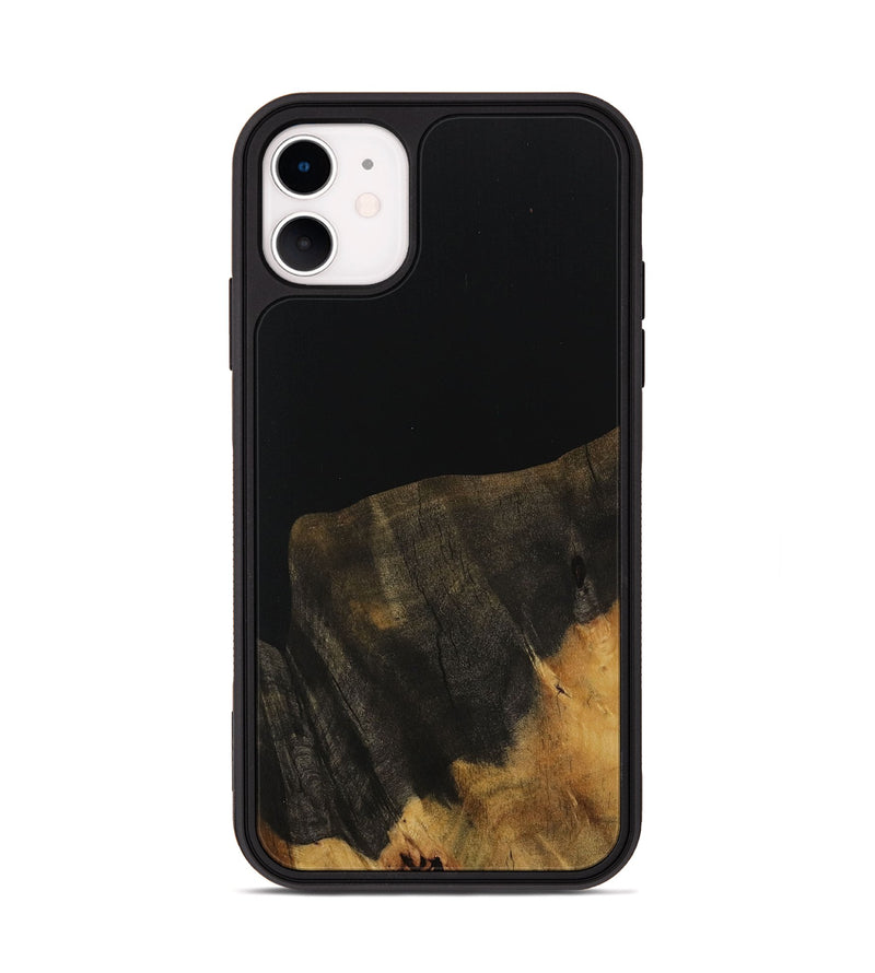 iPhone 11 Wood Phone Case - Russ (Pure Black, 730799)