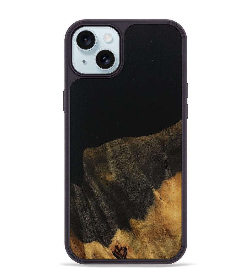 iPhone 15 Plus Wood Phone Case - Russ (Pure Black, 730799)