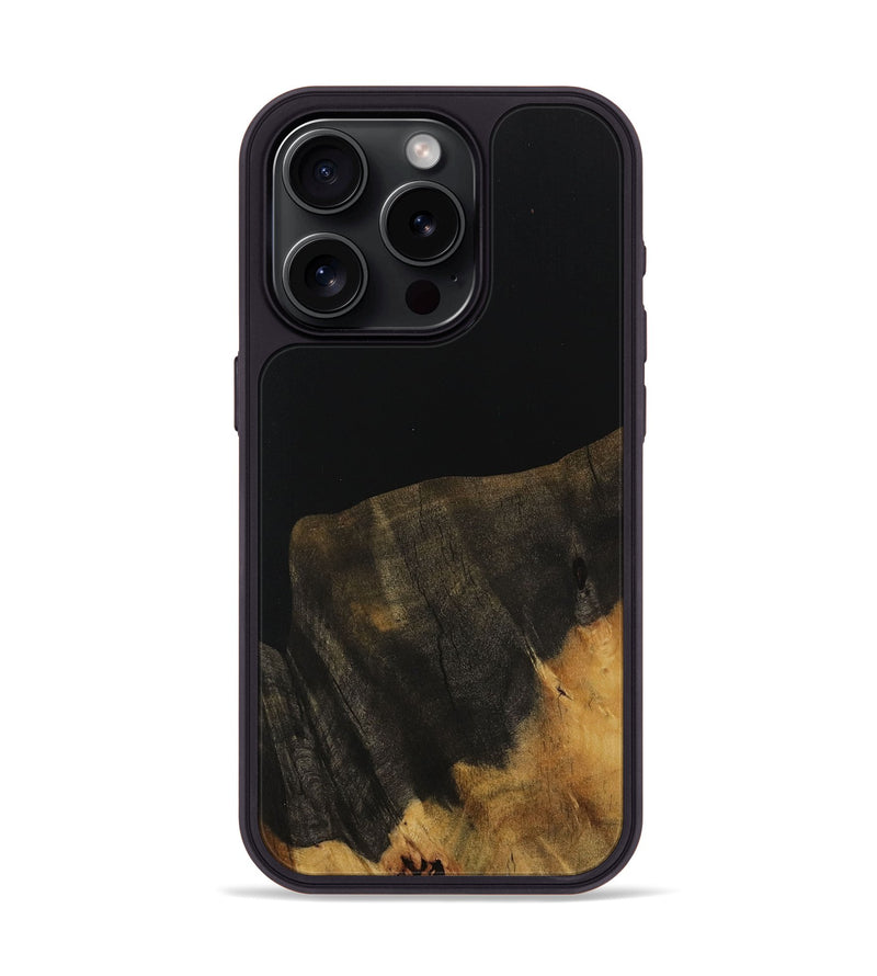 iPhone 15 Pro Wood Phone Case - Russ (Pure Black, 730799)