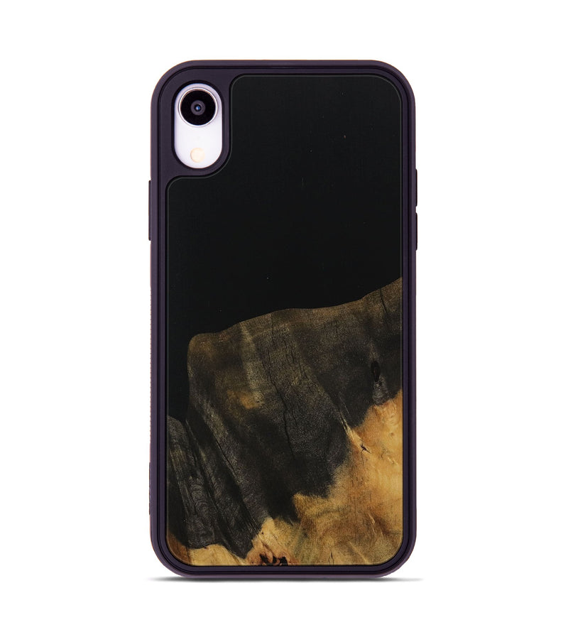 iPhone Xr Wood Phone Case - Russ (Pure Black, 730799)