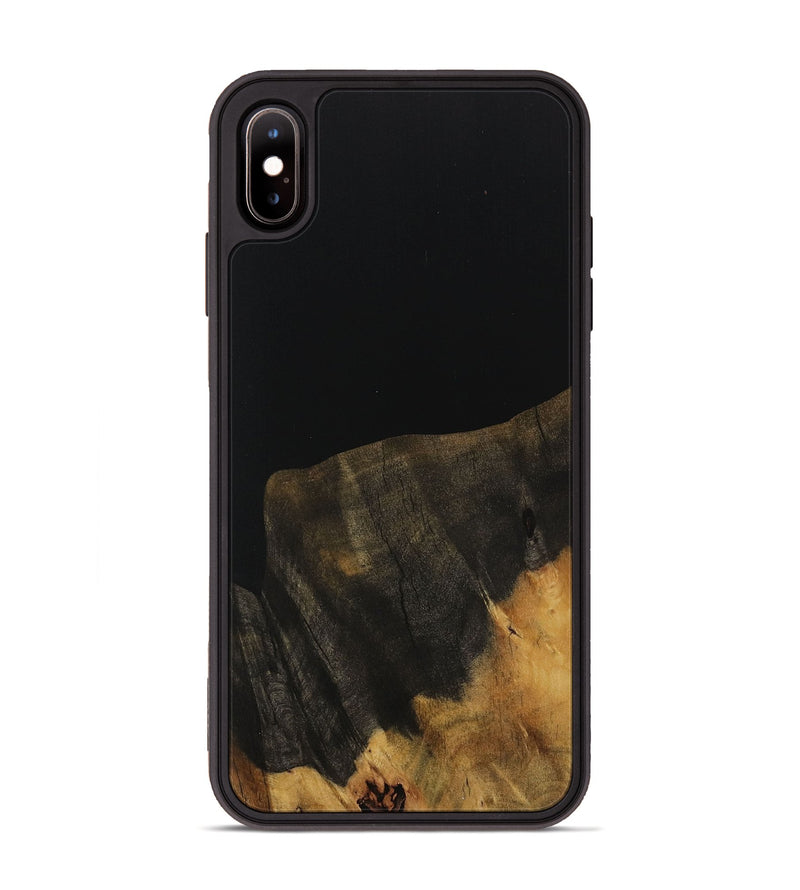 iPhone Xs Max Wood Phone Case - Russ (Pure Black, 730799)