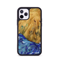 iPhone 11 Pro Wood Phone Case - Arah (Blue, 730804)