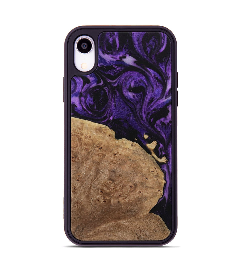 iPhone Xr Wood Phone Case - Adnan (Purple, 730805)