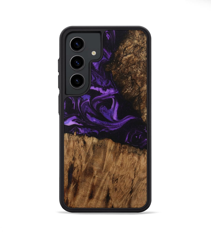 Galaxy S24 Wood Phone Case - Jacky (Purple, 730806)