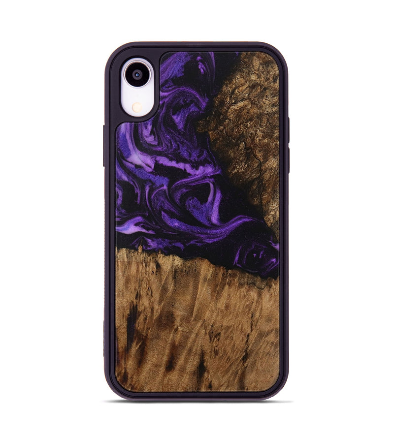 iPhone Xr Wood Phone Case - Jacky (Purple, 730806)