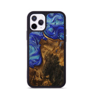 iPhone 11 Pro Wood Phone Case - Didani (Blue, 730810)