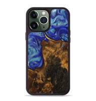 iPhone 13 Pro Max Wood Phone Case - Didani (Blue, 730810)