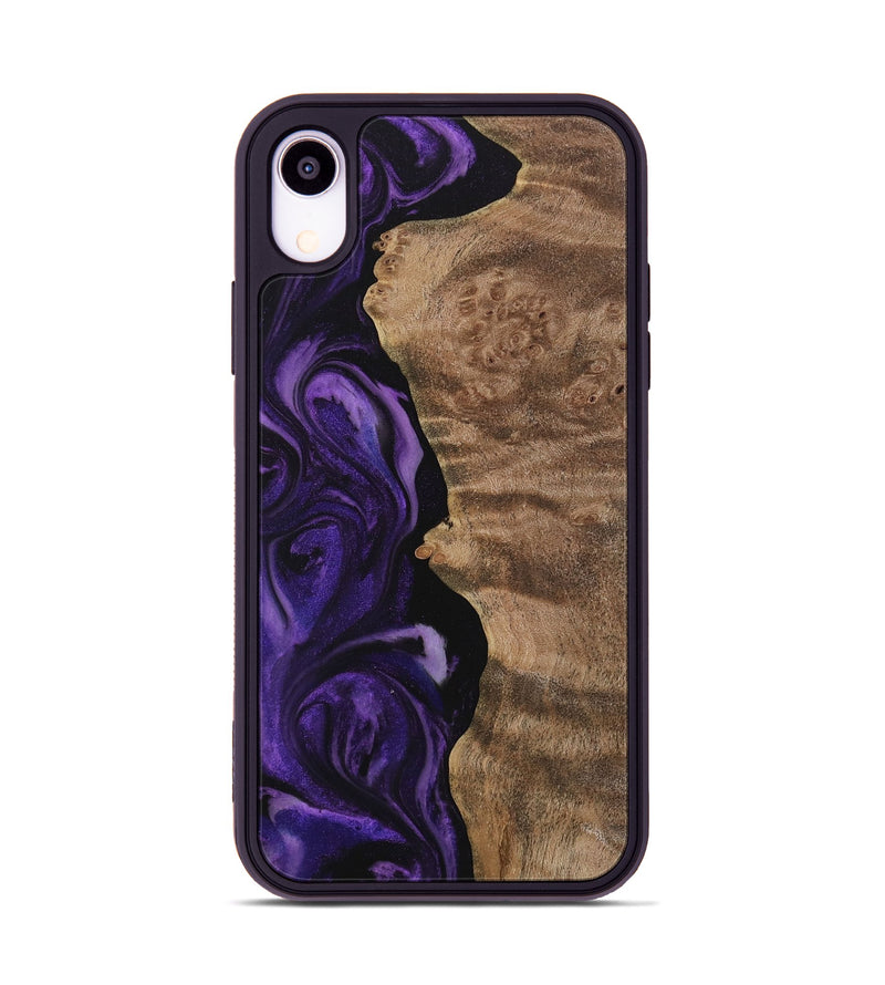 iPhone Xr Wood Phone Case - Goebel (Purple, 730814)