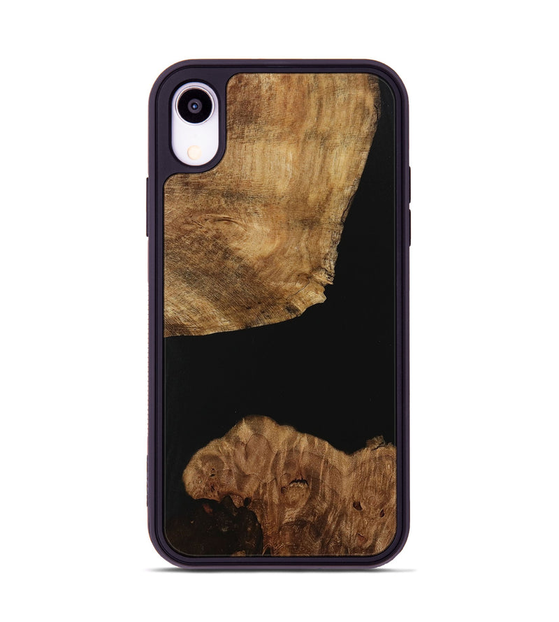 iPhone Xr Wood Phone Case - Jalon (Pure Black, 730821)